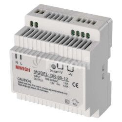 Nhradn zdroj 12V/5A DC DIN H7009