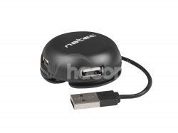 Natec BUMBLEBEE rozbočovač 3x USB 2.0 HUB čierny NHU-1330