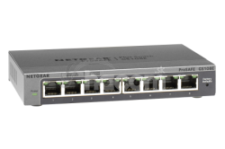 NETGEAR 8x10/100/1000 Desktop Plus Switch, GS108E GS108E-300PES