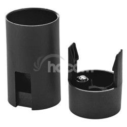 Objmka na iarovku E14 plastov 1253-030, ierna 10ks A2905