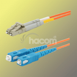 Optick patchkbel duplex LC-SC, 62,5/125um MM, 5m, OM1
