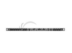 PATCH PANEL 24 PORTOV 0,5U 19" CAT.6 UTP �IERNY LAN PPU6-0024-B