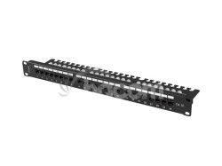 PATCH PANEL 24 PORTOV 1U 19" CAT.5E UTP S POLICIOU � PPU5-1124-B
