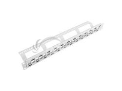 PATCH PANEL 24 PORTOV 1U STRIEDAV� S ORGANIZ�ROM PR PPKS-1224-S