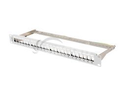 PATCH PANEL PR�ZDN� 24 PORTOV 1U 19" FTP PRE MODULY KEYSTONE �ED� LANBERG PPKS-0924-S