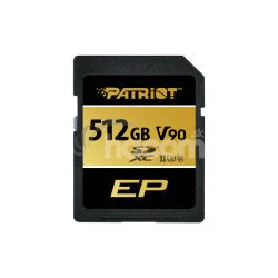 Patriot V90/SDXC/512GB/300MBps/UHS-II U3/Class 10/+ Adaptr PEF512GEP92SDX