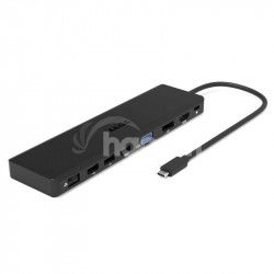 PORT CONNECT Dokovacia stanica 11v1, 1x4K, RJ45, HDMI, Display Port, VGA, USB-C 100W, 4x USB-A, micro/SD 901906-W