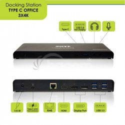 PORT CONNECT Dokovacia stanica 11v1, 3x 4K USB-C + USB 3.0 901904-EU