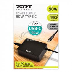 PORT CONNECT napjac adaptr k ntb, 90W, USB-C 900098