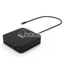 PORT CONNECT USB-C Dokovacia stanica 10v1, 2x4K Display Port, 5x USB-A, USB-C 85W PD, Ethernet, SD 901907