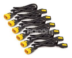 Power Cord Kit (6 ea), Locking, C13 to C14, 0.6m AP8702S-WW