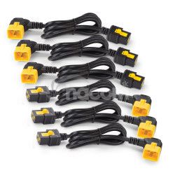 Power Cord Kit (6 ea), Locking, C13 to C14 (90Dg), 0.6m AP8702R-WW
