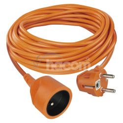 Predl�ovac� k�bel 10 m / 1 z�suvka / oran�ov� / PVC / 250 V / 1,5 mm2 P01110