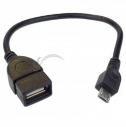 PremiCord USB kab redukcia A / fem-MicroUSB / mal20cm kur-13