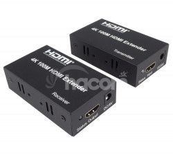 PremiumCord 4K HDMI extender na 100m cez jeden kábel Cat5e / Cat6 khext100-2