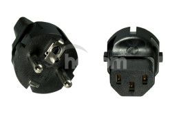 PremiumCord Adaptr CEE 7/7 M - IEC C13 F, 230V kpsr-04