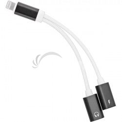 PremiumCord Adapter Lightning na 3,5 mm jack audio + Lightning charging kipod54