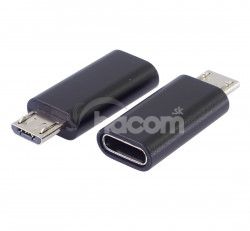 PremiumCord Adaptr USB-C konektor female - USB 2.0 Micro-B / male kur31-20