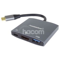 PremiumCord adaptr USB-C na HDMI, USB 3.0 a PD ku31hdmi15