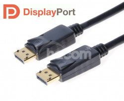 PremiumCord DisplayPort 1.2 prípojný kábel M / M, pozlátené konektory, 2m kport4-02
