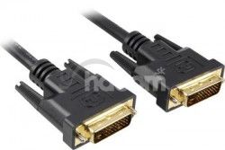 PremiumCord DVI-D prepojovací kábel, dual-link, DVI (24 + 1), MM, 3m kpdvi2-3