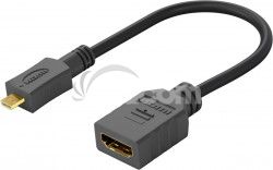 PremiumCord Flexi adaptr HDMI Typ A samica - micro HDMI Typ D samec pre ohybn zapojenie kphdma-35