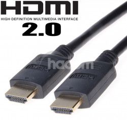 PremiumCord HDMI 2.0 High Speed + Ethernet, pozlten konk., 0,5m kphdm2-05
