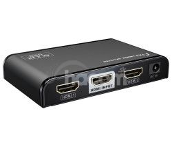 PremiumCord HDMI 2.0 splitter 1-2 porty, 4K x 2K / 60Hz, FULL HD, 3D, ierny khsplit2f