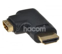 PremiumCord adaptr HDMI na HDMI M/F, krtka uhlov