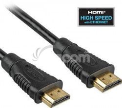 PremiumCord HDMI High Speed + Ethernet kábel, pozlátené konektory, 1,5m kphdme015