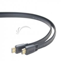 PremiumCord HDMI High Speed + Ethernet ploch kbel, pozlten konektory, 1,5m kphdmep015