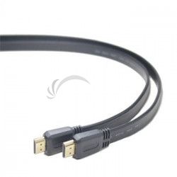 PremiumCord HDMI High Speed + Ethernet ploch kbel, pozlten konektory, 3m kphdmep3