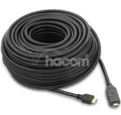 PremiumCord HDMI High Speed s Ether., So zosilovaom, 25m, AWG26, 3xstnn, M / M, pozlten konektory kphdmer25
