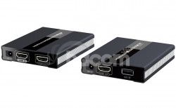 PremiumCord HDMI KVM extender s USB na 60m cez jeden kbel Cat5 / 6, bez mekania khext60-4