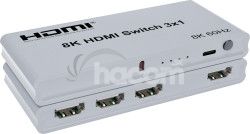 PremiumCord HDMI switch 3:1 s diakovm ovldaom khswit31g