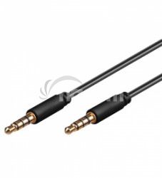 PremiumCord Jack 3.5mm 4 pinov M / M 0,5m pre Apple kjack4mm05