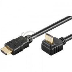 PremiumCord Kábel HDMI + Ethernet, zlac., 270 °, 1m kphdmeb1