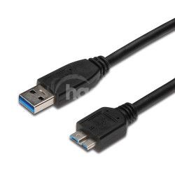 PremiumCord Kabel Micro USB 3.0 5Gbps USB A - Micro USB B, MM, 1m ku3ma1bk