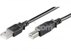 PremiumCord Kbel USB 2.0, AB, 0.5m farba ierna ku2ab05bk