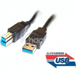 PremiumCord Kbel USB 3.0, AB, 9pin, 3m ku3ab3bk