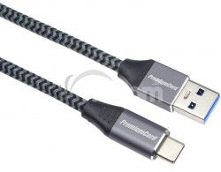 PremiumCord kábel USB-C - USB 3.0 A (USB 3.1 generation 1, 3A, 5Gbit/s) 2m oplet ku31cs2