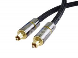PremiumCord Optick audio kbel Toslink, OD: 7mm, Gold-metal design + Nylon 0,5m kjtos7-05