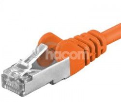 PremiumCord Patch kbel cat6 S-FTP, RJ45-RJ45, AWG 26/7 0,5m, oranov sp6asftp005E
