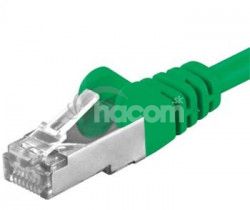 PremiumCord Patch kbel cat6 S-FTP, RJ45-RJ45, AWG 26/7 0,5m, zelen sp6asftp005G