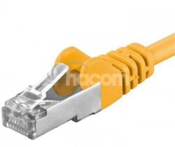 PremiumCord Patch kbel cat6 S-FTP, RJ45-RJ45, AWG 26/7 1m, lt sp6asftp010Y