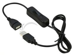 PremiumCord predl. s vyp. USB M/F 1m kupaasw1