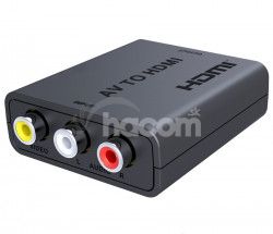 PremiumCord prevodnk AV kompozitnho signlu a stereo zvuku na HDMI 1080P khcon-47