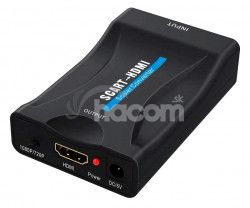 PremiumCord prevodník SCART na HDMI FullHD s napájacím zdrojom 230V khscart02