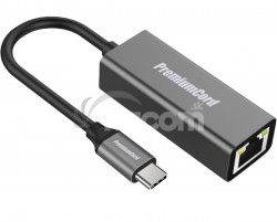 PremiumCord Prevodnk USB-C na Gigabit kon. RJ45 ku31ether02