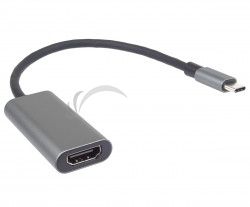 PremiumCord Prevodnk USB-C na HDMI, rozlenie 4K a FULL HD 1080p, kovov pzdro ku31hdmi16